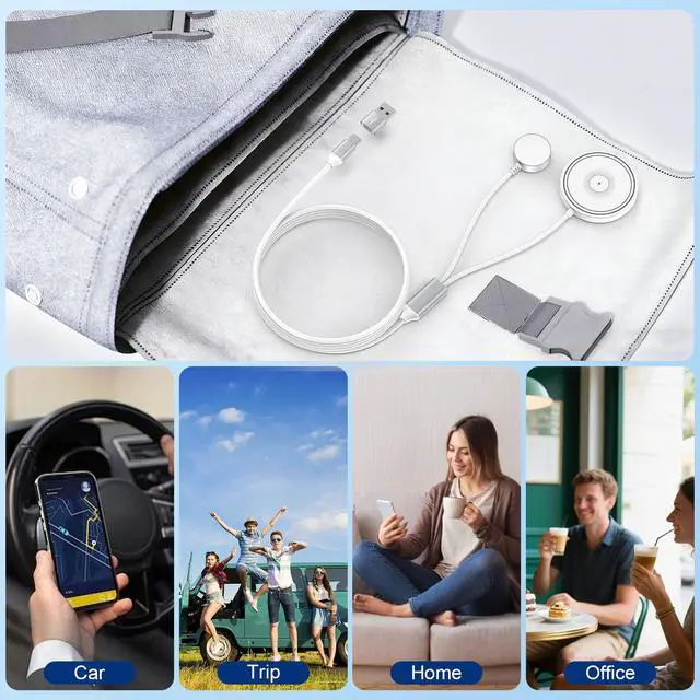 Alt view image 7 of 7 - Magnetic Charger Samsung Wireless Charger Fast Phone Charging Pad for Android Samsung Galaxy S25 Ultra S24 S23 S22, 2 in 1 Magnetic Galaxy Watch Charger for Samsung Galaxy Watch 8/8 Classic/7/6
