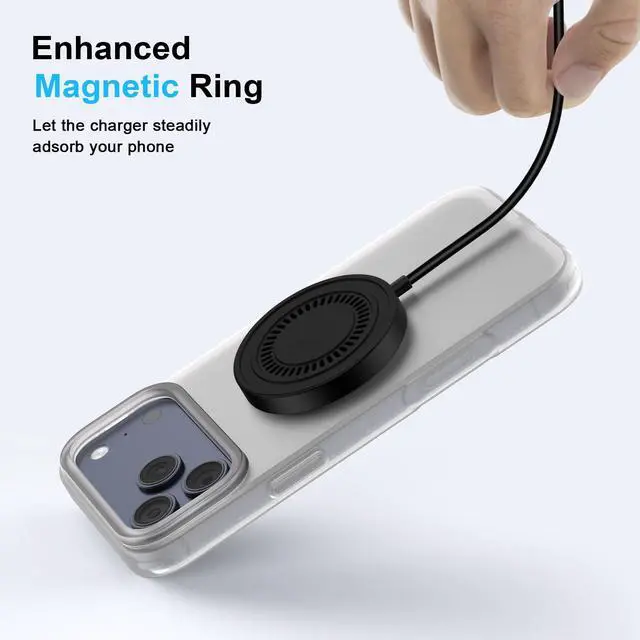 Alt view image 4 of 7 - Magnetic Wireless Charger Phone Charging Pad for Android Samsung Galaxy S26