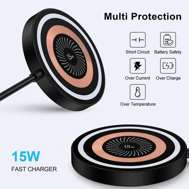 Alt view image 5 of 7 - Magnetic Wireless Charger Phone Charging Pad for Android Samsung Galaxy S26