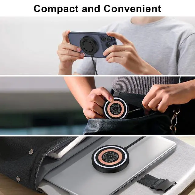 Alt view image 7 of 7 - Magnetic Wireless Charger Phone Charging Pad for Android Samsung Galaxy S26