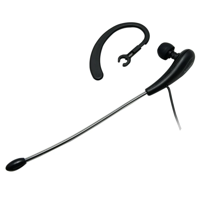 Alt view image 7 of 7 - Wired Mono Single Headset One Hook Design Earphone Earbud with Bendable Boom Arm Mic, Adjustable Ear Angle and Earhook Length, 15mm Driver, 3.5mm TRRS Plug for Smart Mobile Cellphone Tablet PC