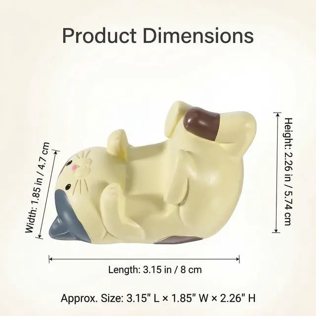 Alt view image 2 of 7 - Cat Phone Stand for Desk, Cute Resin Smartphone Holder Figurine, Sturdy Desktop Phone Stand, Gift for Animal Lovers & Desk Decor