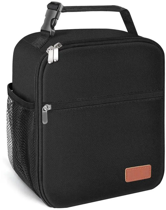Main image of HABOPET Lunch Box for Men & Women Durable Lunch Bag for Work & Adults Reusable Insulated Small Lunchbox Black