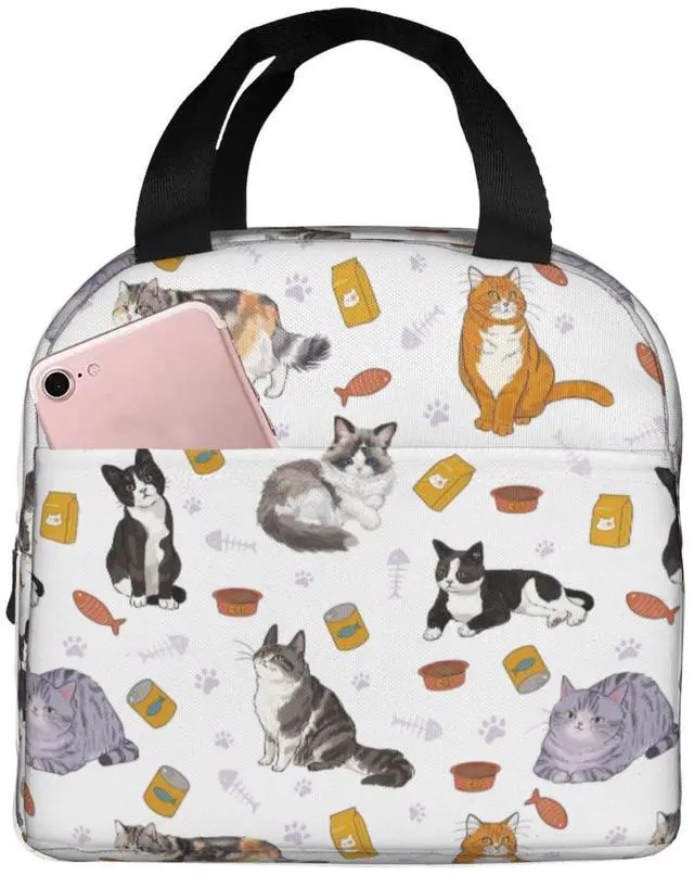 Main image of XYSKINO Cute Cat Lunch Bag Women Lunch Box for Women Mens Lunchbox for Work Office Picnic Travel or Gifts