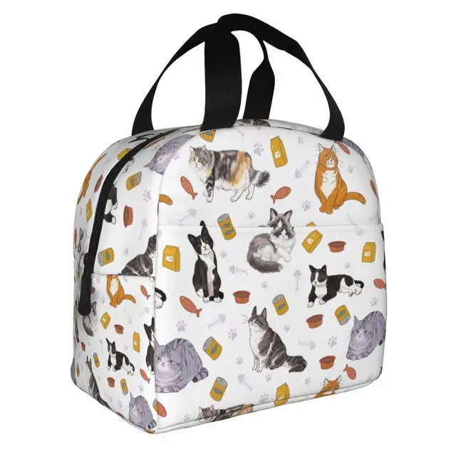 Alt view image 6 of 7 - XYSKINO Cute Cat Lunch Bag Women Lunch Box for Women Mens Lunchbox for Work Office Picnic Travel or Gifts