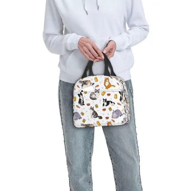 Alt view image 7 of 7 - XYSKINO Cute Cat Lunch Bag Women Lunch Box for Women Mens Lunchbox for Work Office Picnic Travel or Gifts