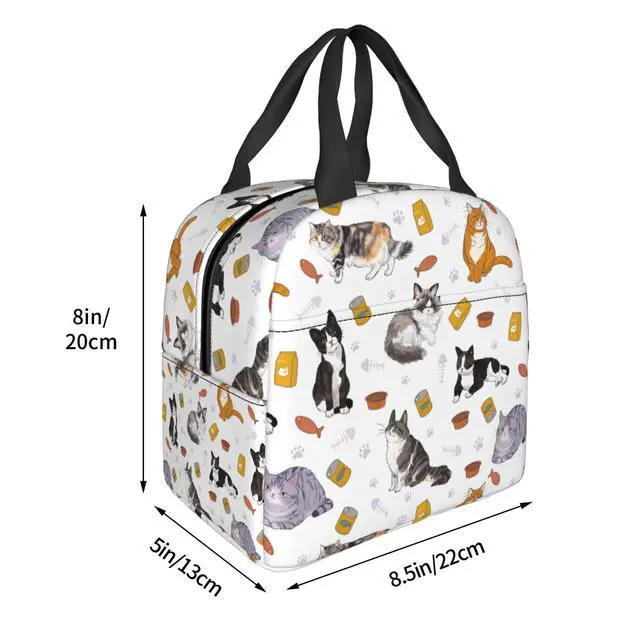 Alt view image 4 of 7 - XYSKINO Cute Cat Lunch Bag Women Lunch Box for Women Mens Lunchbox for Work Office Picnic Travel or Gifts