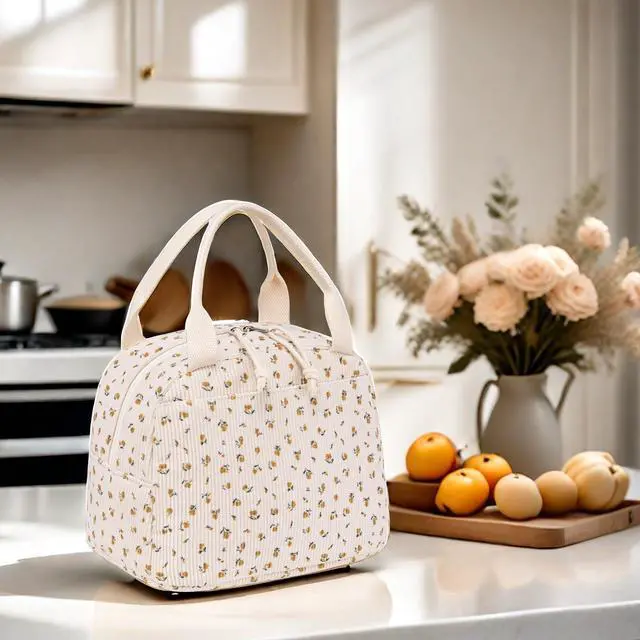 Alt view image 2 of 7 - LEDAOU Lunch Box for Women, Insulated Reusable Lunch Bag, Cooler Tote for Work, School, College, Travel, Picnic, Everyday Use
