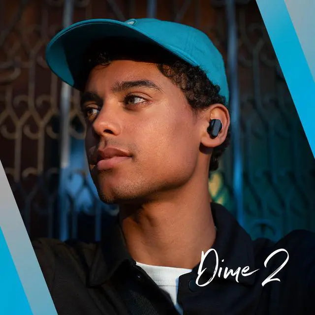 Alt view image 5 of 5 - Skullcandy Dime 2 Wireless In-Ear Bluetooth Earbuds - Light Grey/Blue
