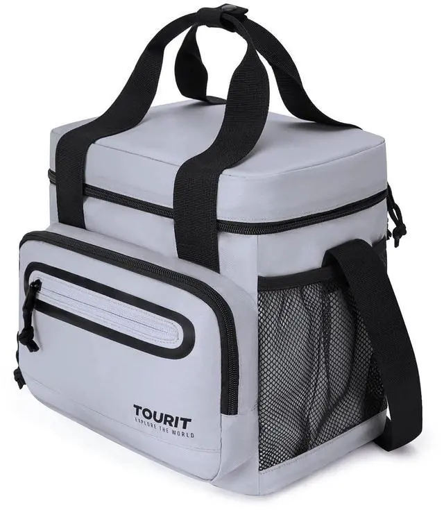 Main image of TOURIT Large Lunch Bag 14L Insulated Lunch Box Lunch Cooler for Men&Women Work, Gray