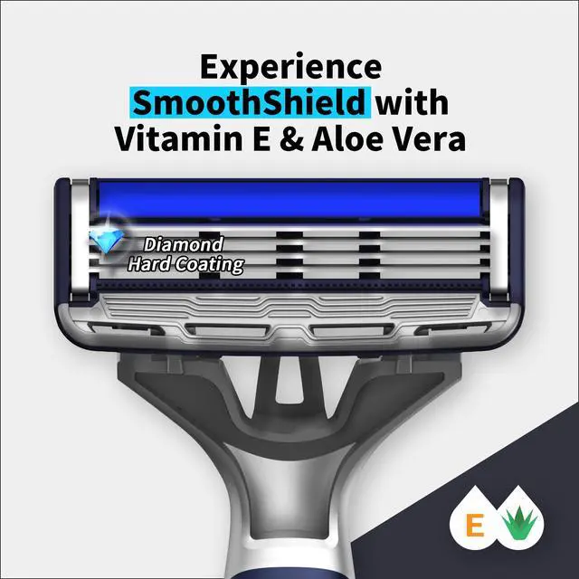 Alt view image 5 of 6 - DORCO Pace Pro 4 Disposable Razors, 3 pack - Long Lasting 4 Blade Technology with a Precision Trimmer, Safety Guard Bar, Pivoting Head and Non-Slip Rubber Handle (3 Razors)