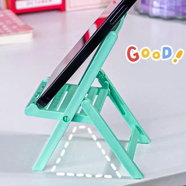 Alt view image 3 of 7 - FeiYeup Chair Shape Cellphone Stand Desktop Phone Dock Holder Fit for Most Smartphones Tablet Portable