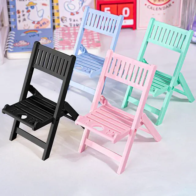 Alt view image 7 of 7 - FeiYeup Chair Shape Cellphone Stand Desktop Phone Dock Holder Fit for Most Smartphones Tablet Portable