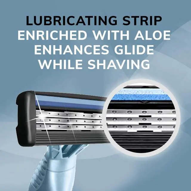 Alt view image 3 of 7 - BIC Flex 3 Mens Disposable Razors With 3 Blades, For a Smooth and Comfortable Shave, 4 Piece Razor Kit for Men