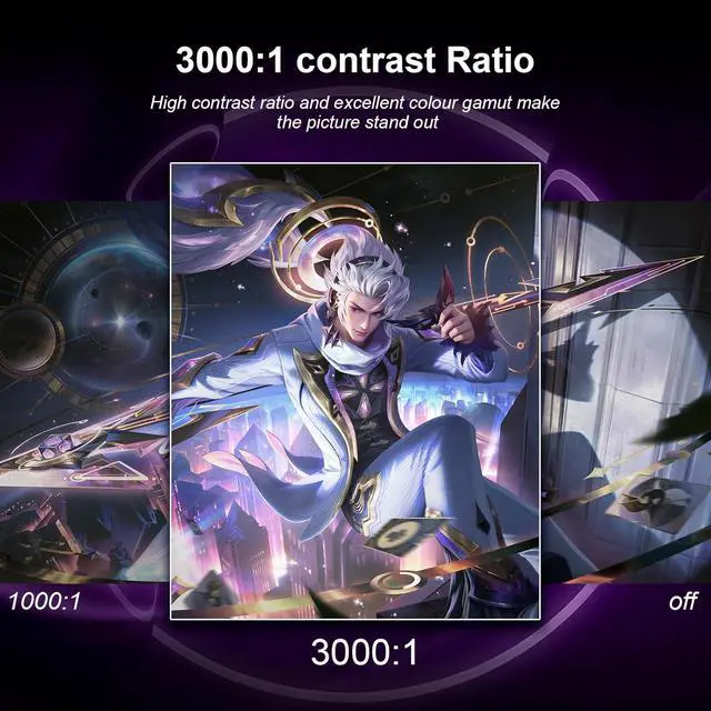 Alt view image 3 of 7 - Raywego 27inch Gaming Computer Monitor IPS 240Hz FHD(1920×1080P), 99% sRGB,1ms Response Time, 400cd/m²,AMD Freesync, Crosshair & Eye-Care Tech,Low Blue Light,HDMI 2.0,DP 1.4,Supports Wall-Mounted