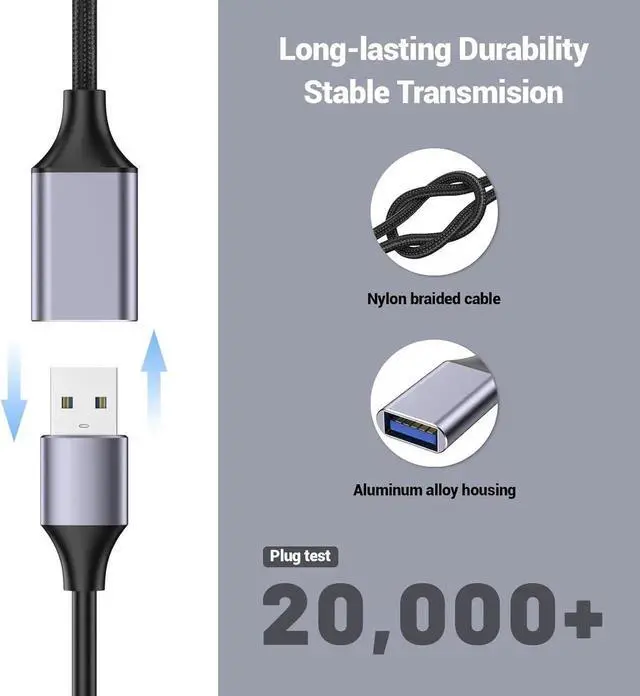 Alt view image 3 of 7 - USB Female to C Male Cable(1M/3.3 Ft) Type-C Adapter USB C to USB 3.0 Adapter C Female to A Male for Phone/Laptop/Tablet/Switch USB-C Device