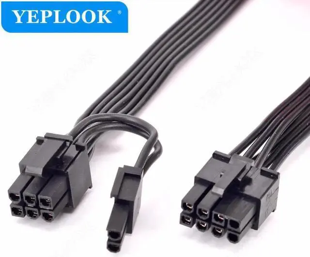 Alt view image 5 of 6 - JAENFONG PCIe 8Pin to 8Pin 6+2Pin GPU Cable 60CM 18AWG For Cooler Master V Series Gold Fully Modular V550 V650 V750 V850 V1000 V1300