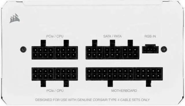 Alt view image 2 of 4 - JAENFONG White 6Pin to 3 SATA Right Angled HDD SSD Power Cable for CORSAIR CX550F CX650F CX750F RGB Modular Power Supply 50+15+15CM 18AWG