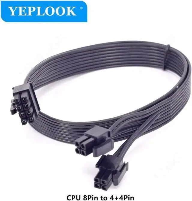 Alt view image 3 of 6 - JAENFONG CPU Power Supply Cable 8Pin to 8Pin EPS 4+4Pin 60CM 18AWG For CoolerMaster V850 V1000 V1300 PLATINUM Full-Modular Power Supply
