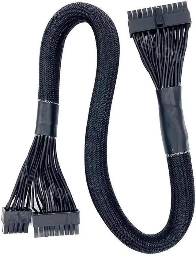 Alt view image 4 of 6 - JAENFONG Original NEW 18+10Pin to 24Pin ATX Modular Power Cable for CORSAIR HX750, HX850, HX1000, HX1200 PLATINUM Type 4 PSU 18AWG 60CM