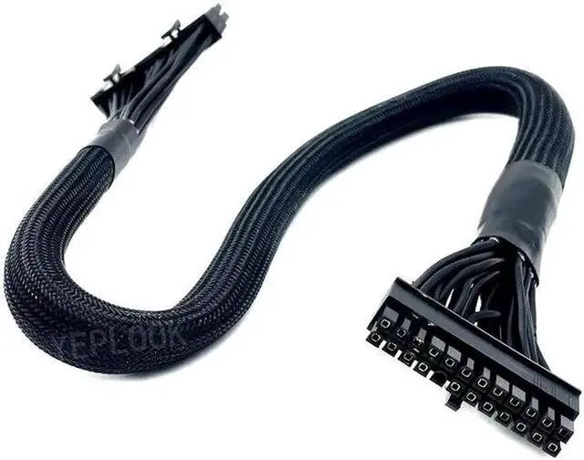 Alt view image 3 of 6 - JAENFONG Original NEW 18+10Pin to 24Pin ATX Modular Power Cable for CORSAIR HX750, HX850, HX1000, HX1200 PLATINUM Type 4 PSU 18AWG 60CM