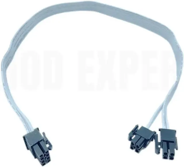 Alt view image 5 of 6 - JAENFONG White PSU 8Pin to 4+4Pin CPU Power Cable 18AWG 60CM for Seasonic Seasonic FOCUS GX 1000W 850W 750W ATX3.0 WHITE GOLD Modular PSU