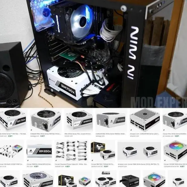 Alt view image 3 of 4 - JAENFONG White 6Pin to 3 Molex Fan Power Cable for CORSAIR RM750i RM850i RM1000i RM750 RM850 RM750x RM850x CX550F CX650F C750F Power Unit