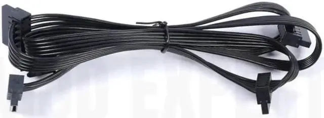 Alt view image 4 of 6 - JAENFONG Original Seasonic 6Pin to 4 SATA Angled HDD SSD Power Cable for Seasonic CORE GC-650, GC-550, GC-500 Semi Modular Power Supply