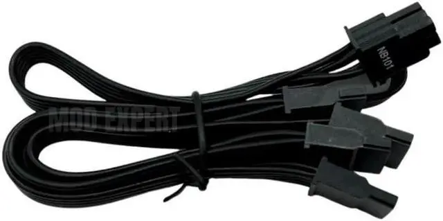 Alt view image 6 of 6 - JAENFONG Original Seasonic 4 SATA Straight SSD HDD Modular Power Cable for Seasonic PRIME 1600W, 1300W, 1200W, 1000W, 850W Platinum Power