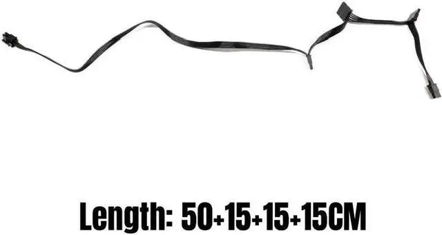 Alt view image 4 of 6 - JAENFONG Original Seasonic 4 SATA Straight SSD HDD Modular Power Cable for Seasonic PRIME 1600W, 1300W, 1200W, 1000W, 850W Platinum Power