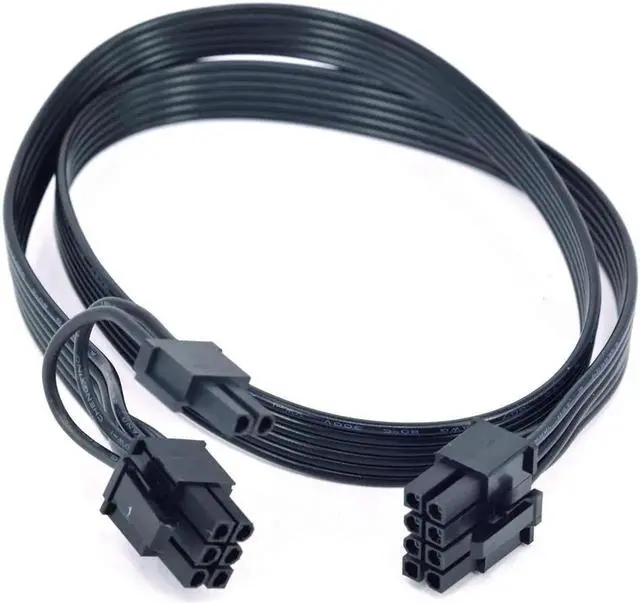 Alt view image 5 of 6 - JAENFONG PCIe 8Pin to 8Pin 6+2Pin GPU Power Supply Cable For Corsair TX850M TX750M TX650M TX550M TX-M Series Semi Modular PSU 18AWG 60CM