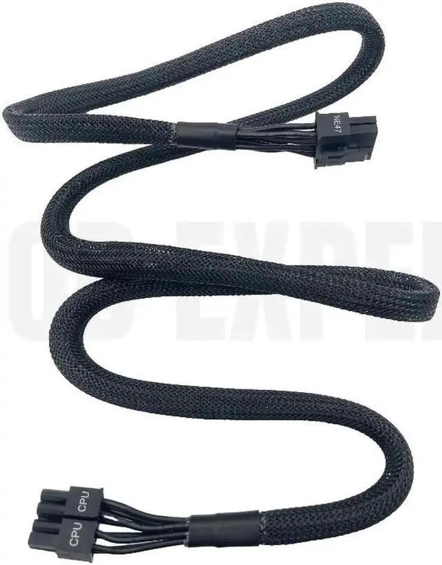 Alt view image 5 of 6 - JAENFONG Original Seasonic CPU Modular Power Cable PSU 8Pin to 4+4Pin for Seasonic Platinum-1200W 1050W 860W 760W 660W Sleeved Net 18AWG