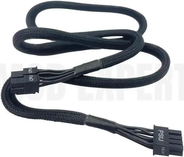 Alt view image 3 of 6 - JAENFONG Original Seasonic CPU Modular Power Cable PSU 8Pin to 4+4Pin for Seasonic Platinum-1200W 1050W 860W 760W 660W Sleeved Net 18AWG