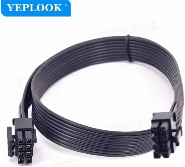 Alt view image 2 of 6 - JAENFONG CPU 8Pin to 4+4Pin Power Supply Cable For CoolerMaster GX/MWE V2 Series GX550 GX650 GX750 GX850 GX1050 GX1250 Gold Fully Modular