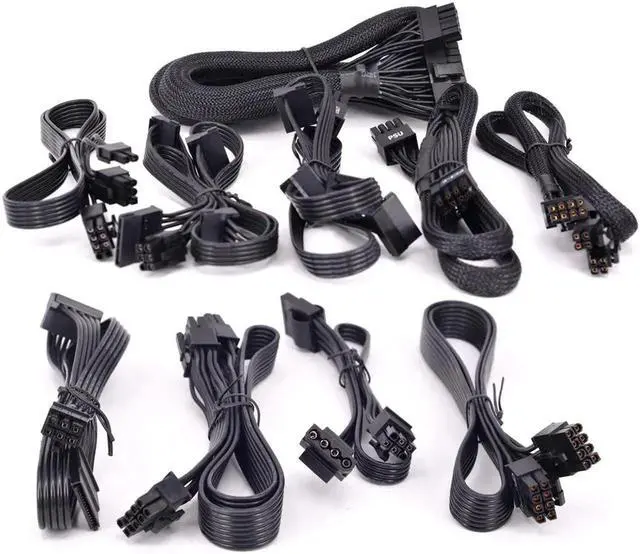 Alt view image 5 of 6 - CPU 8Pin to 8Pin (4+4Pin) Power Supply Cable 12V 18AWG 60CM ATX 12V P4 to P8 For CoolerMaster GX/MWE V2 Series GX550 GX650 GX750 GX850 GX1050 GX1250 550W 650W 750W 850W 1050W 1250W Gold Fully
ModularL