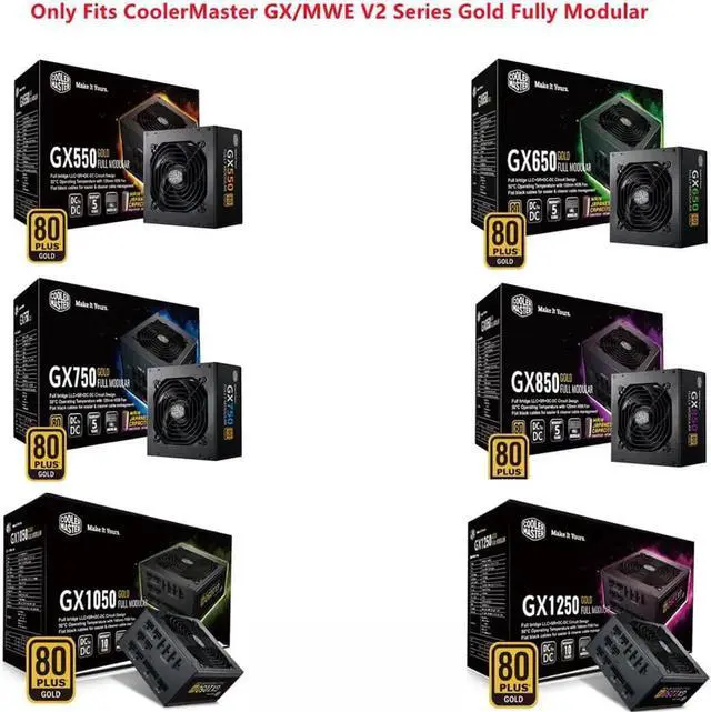 Alt view image 6 of 6 - JAENFONG PCIe 8Pin to 2x8Pin (6+2Pin) GPU Power Cable, 60+20CM 18AWG High Durability Cable, Compatible with CoolerMaster GX/MWE V2 Series (GX550, GX650, GX750, GX850, GX1050, GX1250) for Graphics Card