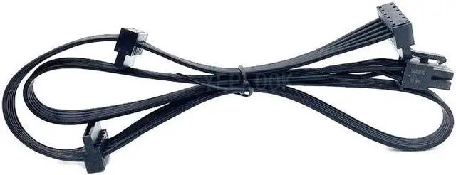 Alt view image 6 of 6 - JAENFONG 6Pin to 3 SATA Elbow HDD Hard Drive SSD Power Cable for CORSAIR CX430 CX450 CX500 CX600 CX650 CX750 Modular PSU 18AWG 50+15+15CM