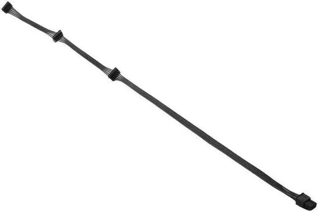 Alt view image 4 of 6 - JAENFONG 6Pin to 3 SATA Elbow HDD Hard Drive SSD Power Cable for CORSAIR CX430 CX450 CX500 CX600 CX650 CX750 Modular PSU 18AWG 50+15+15CM