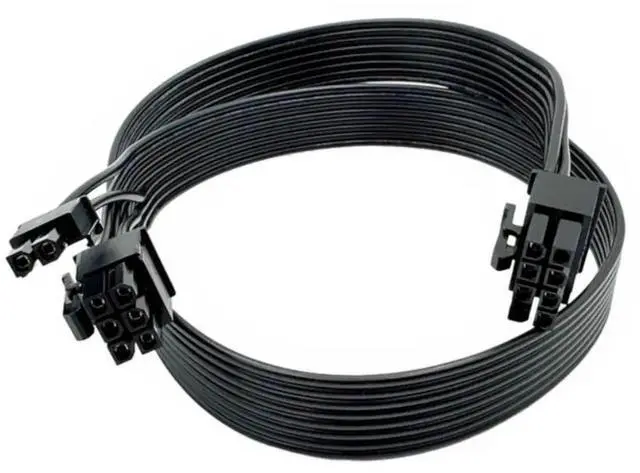 Alt view image 5 of 5 - JAENFONG PCIe 6+2Pin Single 8Pin GPU Power Cable for Corsair RM1000x, RM850x, RM750x, RM650x, RM550x Modular Power Supply Unit, 600mm Flat Ribbon Cable
