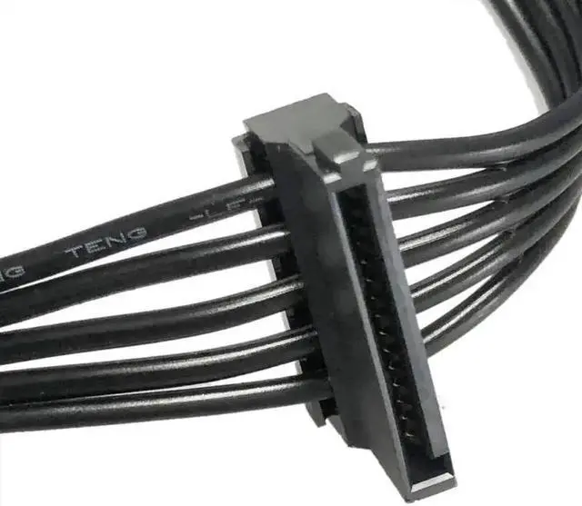 Alt view image 2 of 3 - JAENFONG Original Seasonic 3 SATA Angled HDD SSD Power Cable for Seasonic CORE GX-650, GX-550, GX-500 GOLD Full-Modular Power Supply Unit