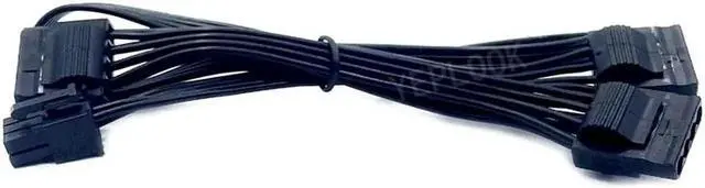 Alt view image 4 of 6 - JAENFONG Original 6Pin to 3 Molex IDE 4Pin Perif Modular Power Cable for Seasonic PRIME GX-1300, GX-1000, GX-850, GX-750, GX-650 GOLD PSU