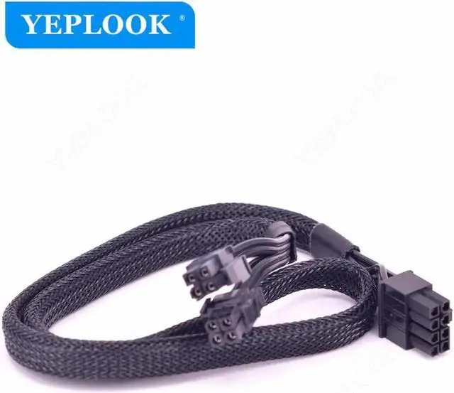 Alt view image 3 of 6 - JAENFONG CPU 8Pin to 8Pin (4+4Pin) Power Supply Cable Sleeved 60CM For Seasonic PSU SS-660XP2 SS-760XP2 SS-860XP2 SS-1050XP3 SS-1200XP3