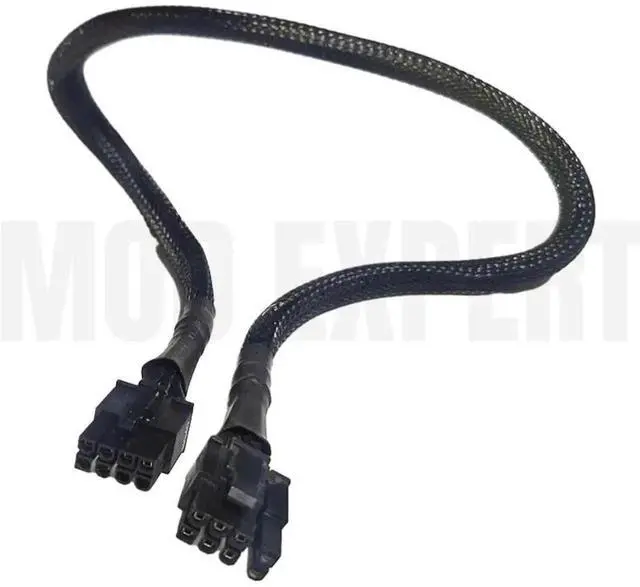 Alt view image 2 of 4 - JAENFONG Genuine SEASONIC Modular PSU 8Pin to PCIe 8Pin 6+2Pin GPU Power Cable Sleeved for PRIME Ultra Titanium 1600W, 1300W, 1000W, 850W
