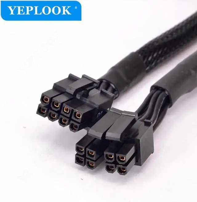 Alt view image 4 of 6 - JAENFONG CPU 8Pin to 8Pin (4+4Pin) Power Supply Cable Sleeved 12V 18AWG 60CM For Seasonic PRIME All Series PSU GX/PX/TX/Snow Silent/Gold/Ultra Gold/Platinum/Ultra Platinum