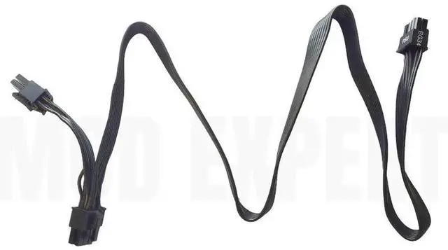 Alt view image 2 of 6 - JAENFONG Original 2x 6+2Pin PCIe Dual 8Pin VGA GPU Power Cable Flat 18AWG for Seasonic G-750, G-650, G-550, G-450, G360 G-Series Modular