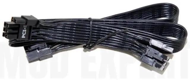 Alt view image 5 of 6 - JAENFONG Original 2x 6+2Pin PCIe Dual 8Pin VGA GPU Power Cable Flat 18AWG for Seasonic G-750, G-650, G-550, G-450, G360 G-Series Modular