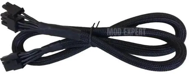 Alt view image 2 of 4 - JAENFONG Original 6+2Pin 8Pin Braided PCIe GPU VGA Power Cable for SEASONIC M12II EVO 520W, 620W, 750W, 850W 80+ Bronze Full Modular PSU