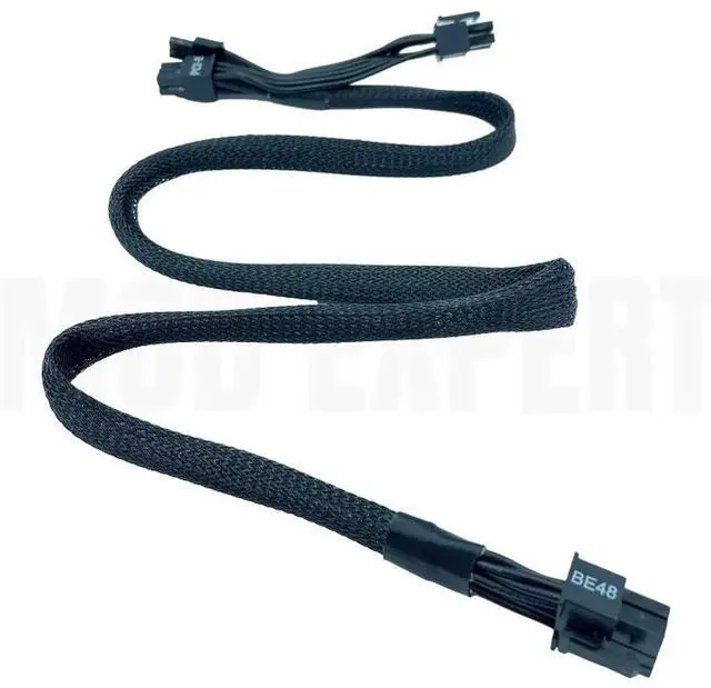 Alt view image 3 of 6 - JAENFONG Dual 6+2Pin 8Pin PCIe VGA GPU Power Cable Sleeved for SEASONIC SSR-1600PD/1300PD/1200PD/1000PD/850PD PRIME Platinum Modular PSU