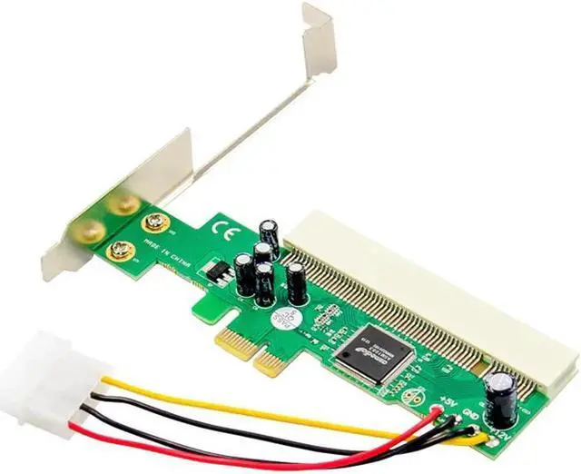 Alt view image 3 of 4 - JAENFONG PCI Express x1 to PCI Bridge Card PCI Express-to-PCI with 4-pin Power Connector ASM1083