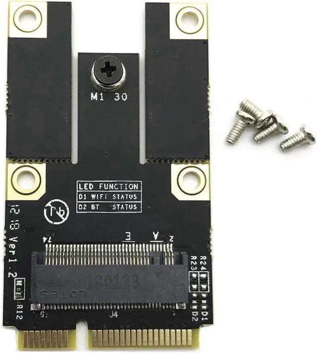 Main image of JAENFONG New NGFF M.2 Key A Wifi Bluetooth Card to Mini PCI-E Converter Adapter Card
